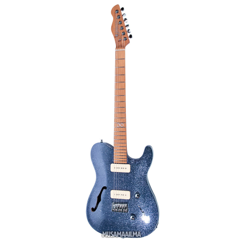 Chapman ML3 Semi Hollow Pro Traditional Atlantic Blue Sparkle Electric Guitar