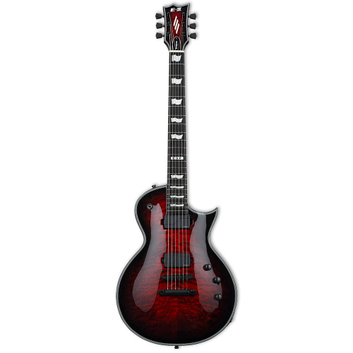 ESP E-II Eclipse QM Fluence See Thru Black Cherry Sunburst Electric Guitar