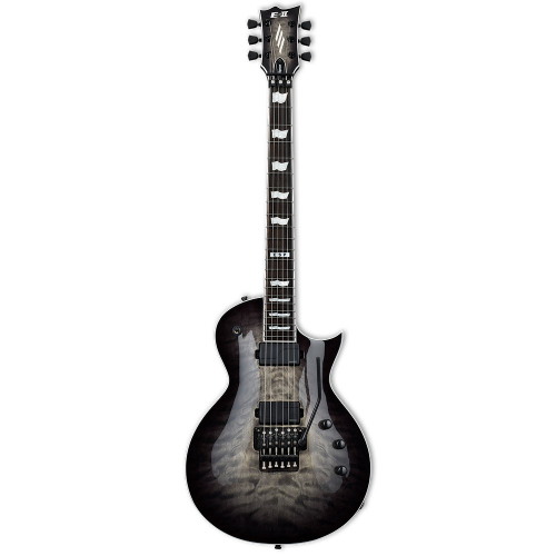 ESP E-II Eclipse QM FR Charcoal Burst Electric Guitar