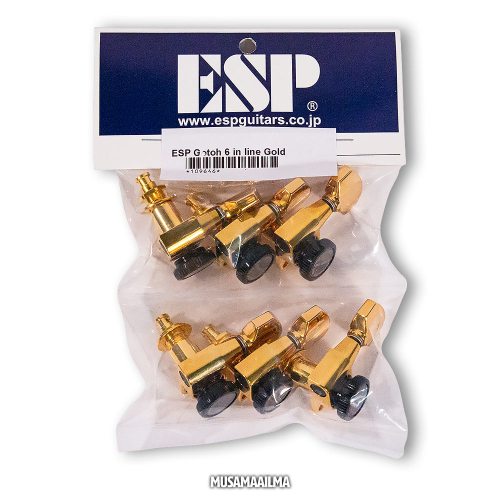 ESP Gotoh Magnum Lock 6L In Line Gold Machine Heads
