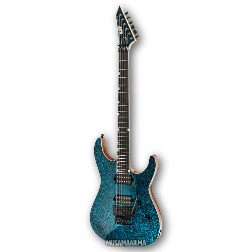 ESP USA M-II NTB FR SD Teal Marble Electric Guitar
