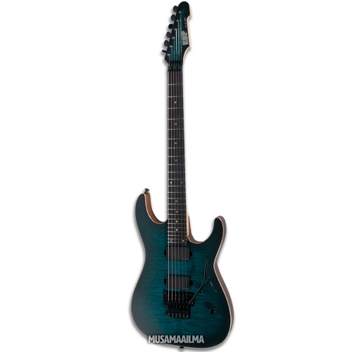 ESP USA M-II FR EMG Aqua Marine Sunburst Electric Guitar