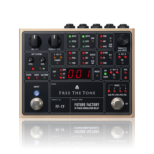 Free The Tone Future Factory FF-1Y RF Phase Modulation Delay Effects Pedal