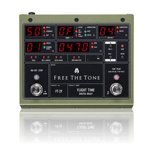 Free The Tone Flight Time FT-2Y Digital Delay Effects Pedal
