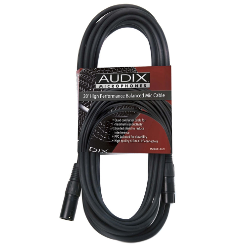 Audix CBL-20 Mikrofonijohto 6m