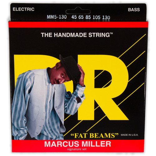 DR Strings Marcus Miller Fat Beams MM5-130 (45-130) 5-String Electric Bass String Set