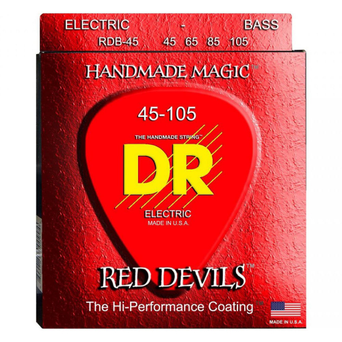 DR Strings K3 Red Devils RDB-45 (45-105) Electric Bass String Set