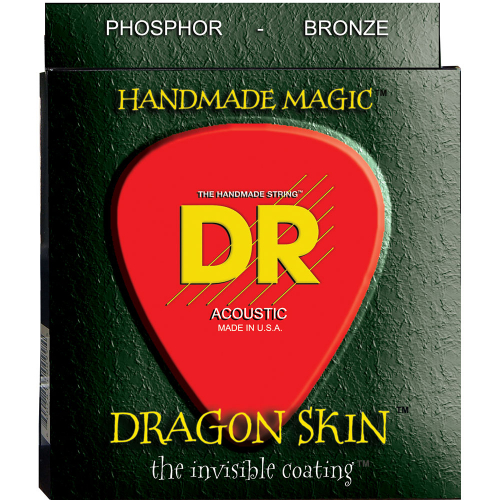DR Strings K3 Dragon Skin DSA-10 (10-48) Acoustic Guitar String Set