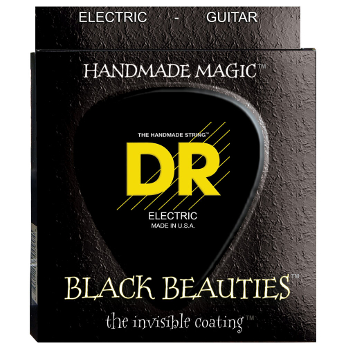 DR Strings K3 Black Beauties BKE-11 (11-50) Electric Guitar String Set