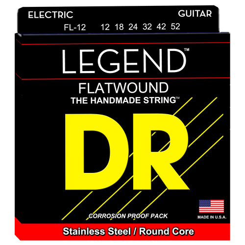 DR Strings Legend FL-12 (12-52) Electric Guitar String Set