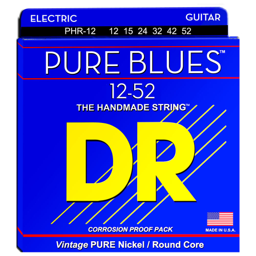 DR Strings Pure Blues PHR-12 (12-52) Electric Guitar String Set