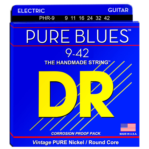 DR Strings Pure Blues PHR-9 (9-42) Electric Guitar String Set