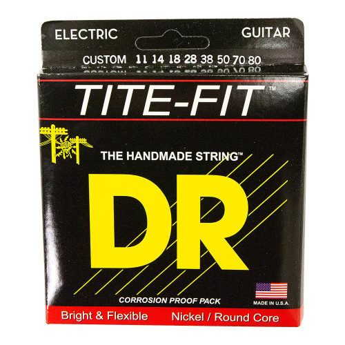 DR Strings Tite-Fit Custom 11-80 8-kielisen sähkökitaran kielisetti
