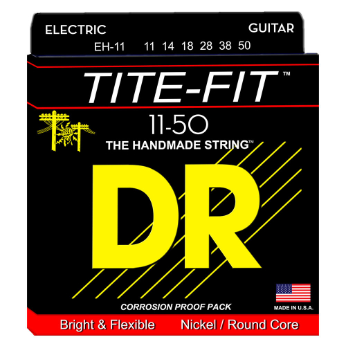 DR Strings Tite-Fit EH-11 (10-50) Electric Guitar String Set  