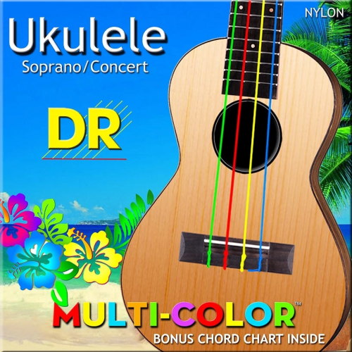 DR Strings Ukulele Multi-Color UMCSC String Set