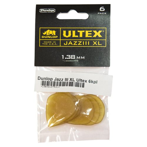 Dunlop Ultex Jazz III XL Plektra 6-Pack
