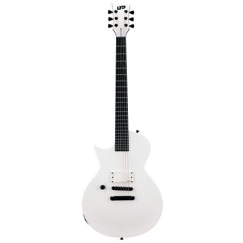 ESP LTD EC Arctic Metal LH Snow White Satin Left-Handed Electric Guitar