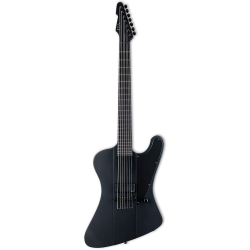 ESP LTD Phoenix-7 Baritone Black Metal Black Satin 7-String Electric Guitar