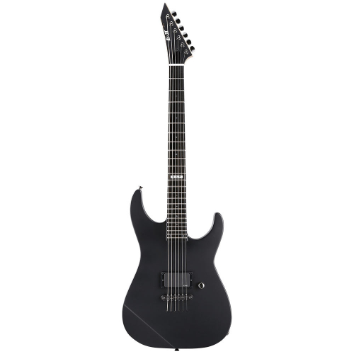 ESP E-II M-I Thru NT Black Satin Electric Guitar