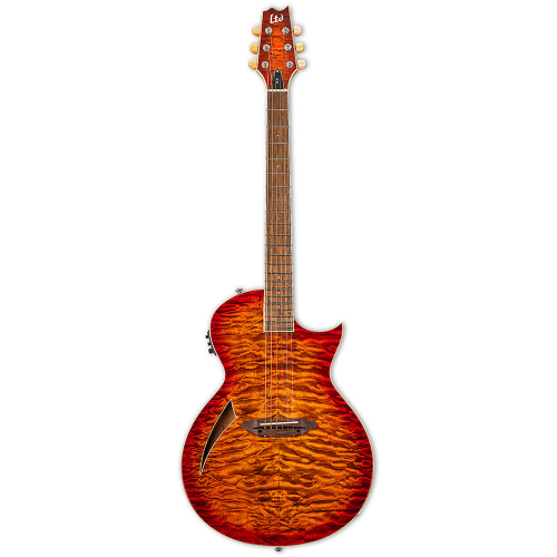 ESP LTD TL-6 Tiger Eye Burst Electric-Acoustic Guitar