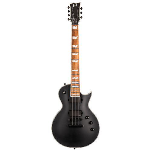 ESP LTD EC-407 Black Satin 7-String Electric Guitar