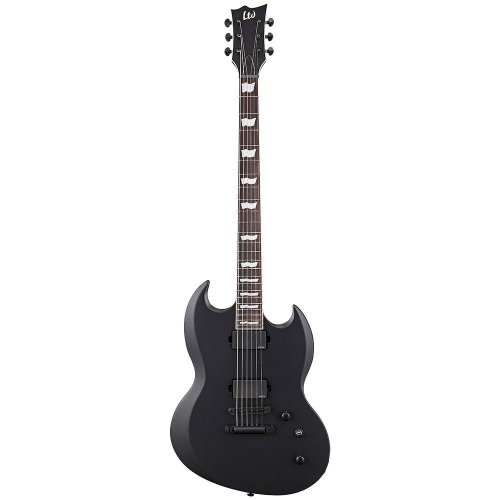 ESP LTD Viper-400 Baritone Black Satin Electric Guitar