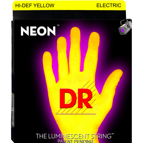 DR Strings K3 Neon Yellow NYE-10 (10-46) Electric Guitar String Set