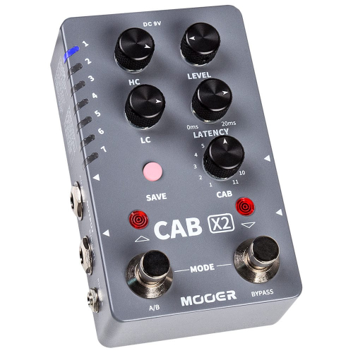 Mooer Cab X2 Stereo Cabinet Simulation Efektipedaali