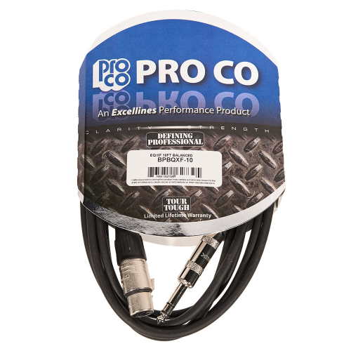 ProCo Excellines BPBQXF-10 Balanced Cable 3m