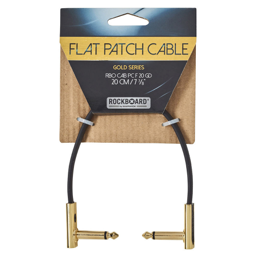 RockBoard F20 Flat Patch Gold Cable Välijohto 20cm