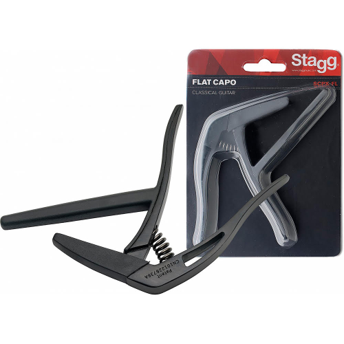 Stagg SCPX-FL BK Trigger Capo for Classical Guitar