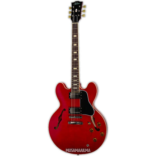Tokai ES-220 See Thru Red Semi-Acoustic Electric Guitar + Hard Case