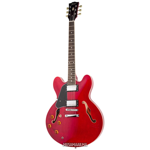 Tokai ES-138L See Thru Red Left-Handed Semi-Acoustic Electric Guitar + Hard Case