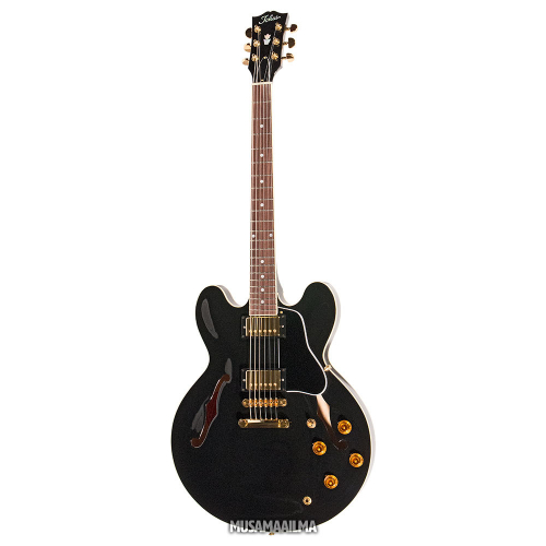 Tokai ES-145G Black Semi-Acoustic Electric Guitar + Hard Case