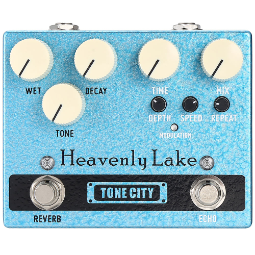 Tone City Heavenly Lake Delay & Reverb Effects Pedal