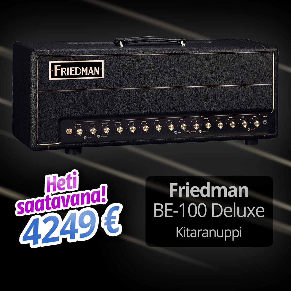 Friedman BE-100 Deluxe kitaranuppi - 4249 € - Heti saatavana!